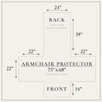 Great Bay Home Velvet Chair Cover - Image 5