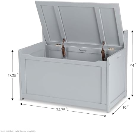 Melissa & Doug Toy Chest, Wooden Toy Storage Box - Image 4