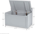 Melissa & Doug Toy Chest, Wooden Toy Storage Box - Image 4