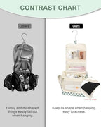 Relavel Hanging Toiletry Bag for Women, Travel Makeup Organizer Bag - Image 5