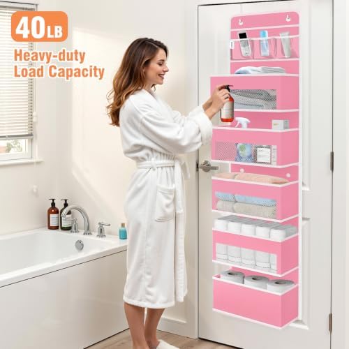 Over The Door Organizer Storage Large Capacity Hanging Bedroom Storage - Image 5