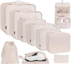 BAGAIL 6 Set/8 Set/10 Set Packing Cubes Various Sizes Packing Organizer by BAGAIL