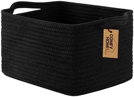 COMFY-HOMI Cotton Rope Woven Basket by COMFY-HOMI