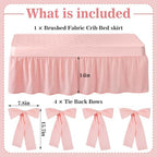 Smoothnovelty Pink Crib Bed Skirts - Image 2