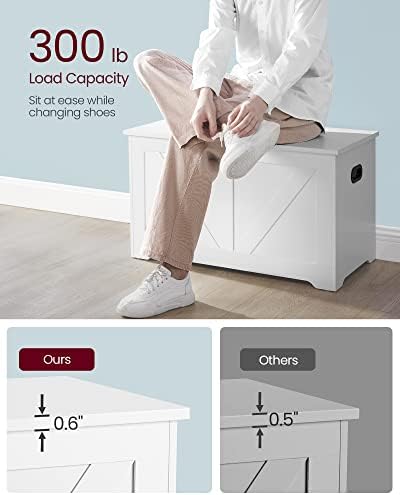 VASAGLE Storage Chest with 2 Safety Hinges, 15.7 x 31.5 x 18.1 Inche - Image 7