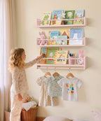 24 Inch Nursery Book Shelves for Wall - Image 7