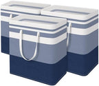 BlissTotes 3-Pack Laundry Basket, Collapsible Laundry Hamper by BlissTotes