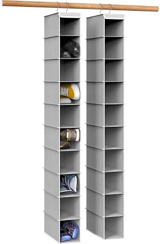 Simple Houseware 2 Pack 10 Shelves Hanging Shoe Organizer by SimpleHouseware