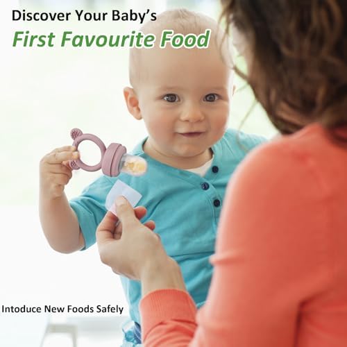 Silicone Baby Fruit Food Feeder & Mini Freezer Nibble Tray, Breastmilk Popsicle - Image 6