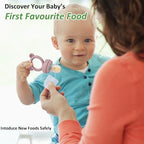 Silicone Baby Fruit Food Feeder & Mini Freezer Nibble Tray, Breastmilk Popsicle - Image 6