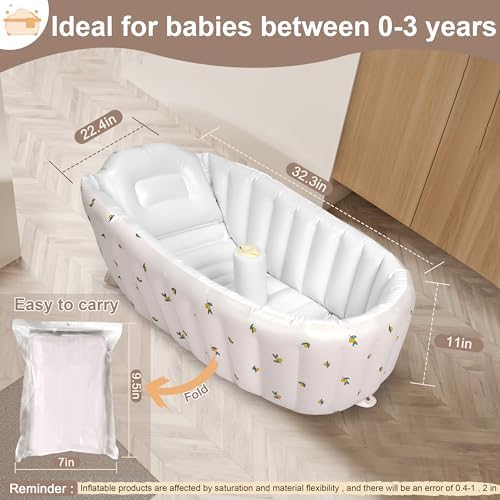 MINK Inflatable Baby Bathtub for Toddlers and Kids - Image 5