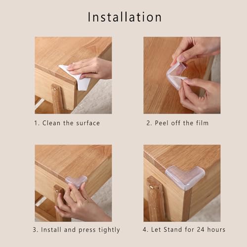 Silicone Clear Corner Protector Baby Proofing Furniture Guard - Image 4