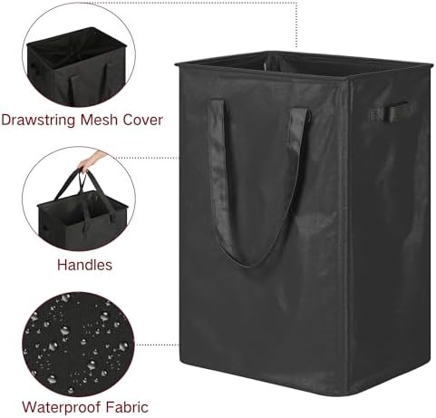 efluky Slim Laundry Basket, Narrow Laundry Hamper - Image 3