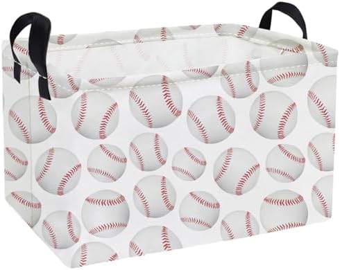 Essme Rectangular Baseball Baskets, Kids Storage Box, Easter Basket by ESSME