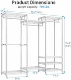 VIPEK V5 Medium Freestanding Clothes Rack, Modular Closet System - Image 5