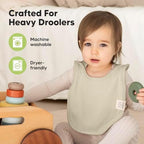 KeaBabies 8-Pack Bibs for Baby Girls, Pullover Baby Bibs - Image 6