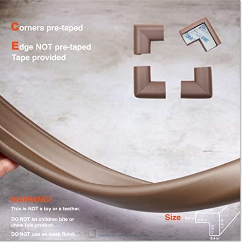 Roving Cove Baby Proof Edge Corner Protector, Large15ft Edge 4 Corners - Image 5