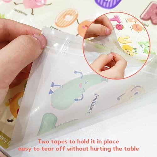 Disposable Placemats for Baby & Toddlers – 40 Pack 12x18 Inches – Sticky Table - Image 5