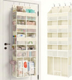 Yecaye Over the Door Organizer 5-Shelf, Behind the Door Storage 80lbs Capacity by Yecaye