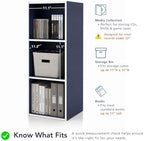 Homes: Inside + Out Apexa 2-Cube Storage Organizer Shelves, Stackable Wood - Image 6