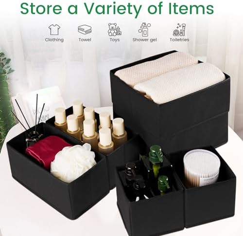Criusia Drawer Organizer Clothes, 24 Pack Underwear Drawer Organizers, Foldable - Image 6