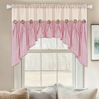 ASPMIZ Farmhouse Cotton Linen Swag Valances - Image 3