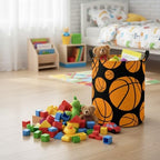 Baby Laundry Basket Baby Nursery Hamper Kids Laundry Basket Toy Storage Bin - Image 4