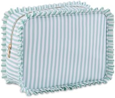 Ruffled Makeup Bag by EMBRUNIONCE