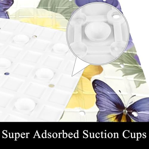 Non Slip Shower Mat Bathtub Mat 15.1x26.8 Inch, Quick Dry Bath Mat - Image 3