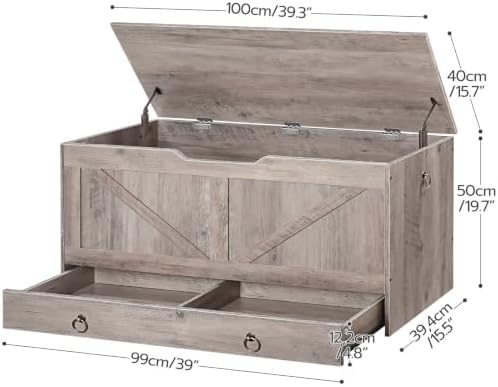 HOOBRO Storage Chest, 39.3" Toy Chest - Image 3