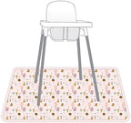 BapronBaby Pink Ice Cream Waterproof Splash Mat Catch All Floor Cover - Image 3