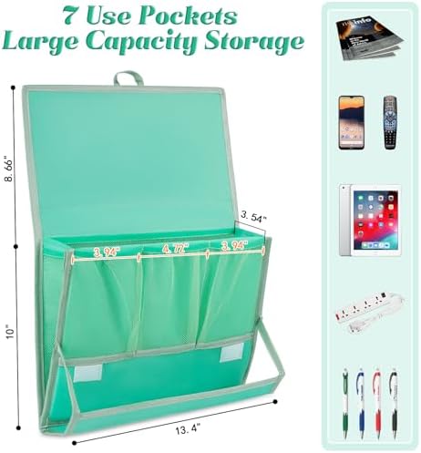 Bedside Caddy Organizer for Dorm Bed Rails - Image 2