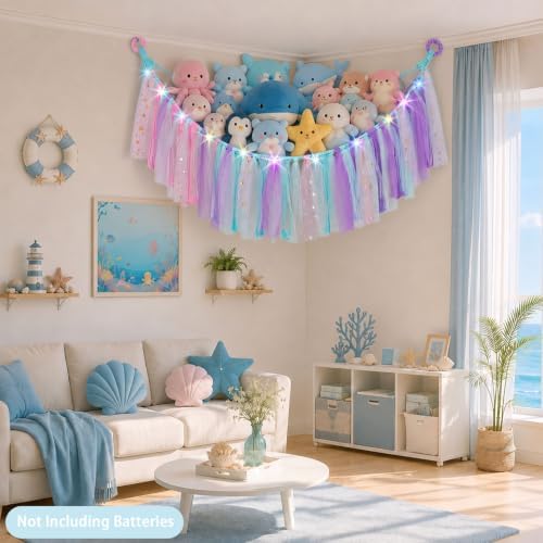FIOBEE Stuffed Animals Net LED Light Toy Hammock - Image 5