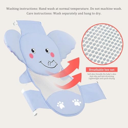 AIR&TREE Baby Bath Seat Support Net, Quick Drying, Adjustable, Comfortable - Image 6