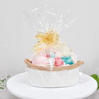 ABenkle Small Basket with Handles, Boho Decorative Rope Woven Dog Cat Toy - Image 4