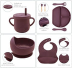 100% Silicone Baby Feeding Set, BPA Free Dishes - Image 3