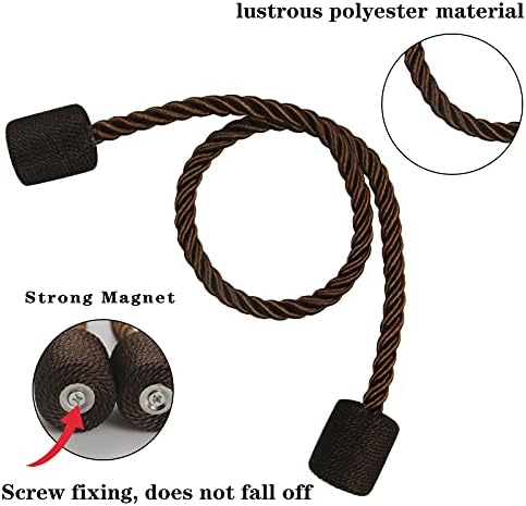 Magnetic Curtain Tiebacks Holdbacks Decorative Tie Backs - Image 2