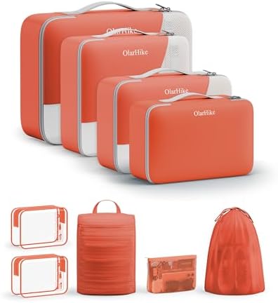 OlarHike Packing Cubes for Travel, Gifts for Women Mom, Anti-Tearing Suitcase by OlarHike