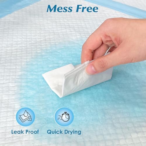 50 Count 36” x 36” Super Absorbency Disposable Underpads - Image 4