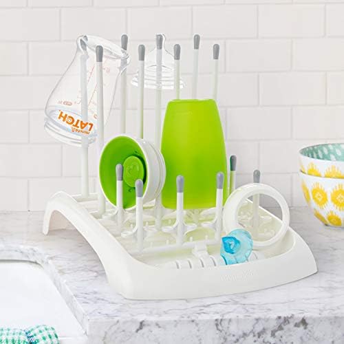 Munchkin Fold Baby Bottle Drying Rack and Bristle Bottle Brush Cleaning - Image 3