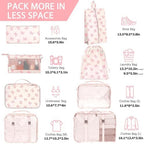 KPX 8 Set Packing Cubes for Travel, Luggage Packing Organizers Accessories - Image 2