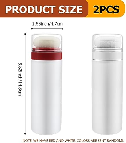 2Pcs Empty Loose Powder Dispenser Bottle Portable Travel Powder Puff Case Baby - Image 2