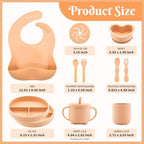 Silicone Baby Feeding Set 11 Pcs, Baby Led Weaning Supplies, Baby Feeding - Image 7
