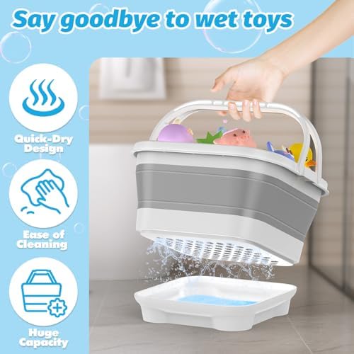 Anivia Foldable Bath Toy Storage Organizer - Image 2