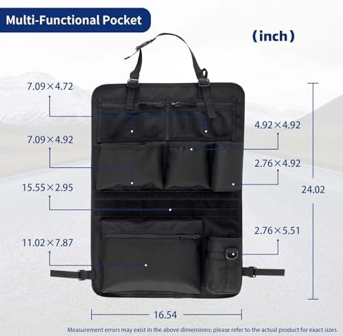 Backseat Car Organizer, Tactical Car Seat Back Organizer, Kick Mats Back Seat - Image 4