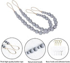 2 Pack Wood Bead Curtain Tieback Boho Curtain Tiebacks Curtain Holdbacks - Image 5