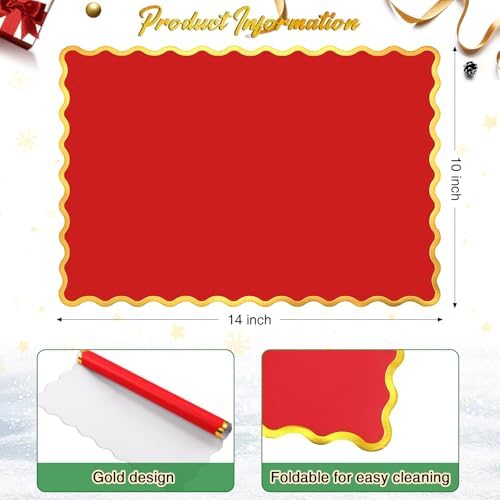 Foldtier 150 Pcs Disposable Paper Placemats Bulk 10"x14" - Image 2