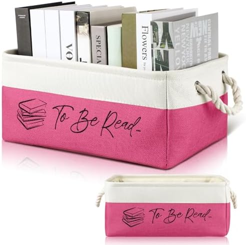 Marsui 1 Pcs TBR Basket Book Storage Bin Bookish Gifts by Marsui