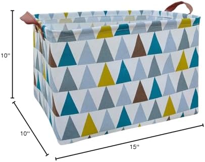 Kid Cute Rectangle Toy Box for Girl, Baby Collapsible Toy Storage Bin Nursery - Image 2