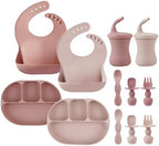PandaEar 12PCS Silicone Baby Feeding Set, Baby Led Weaning Supplies by PandaEar